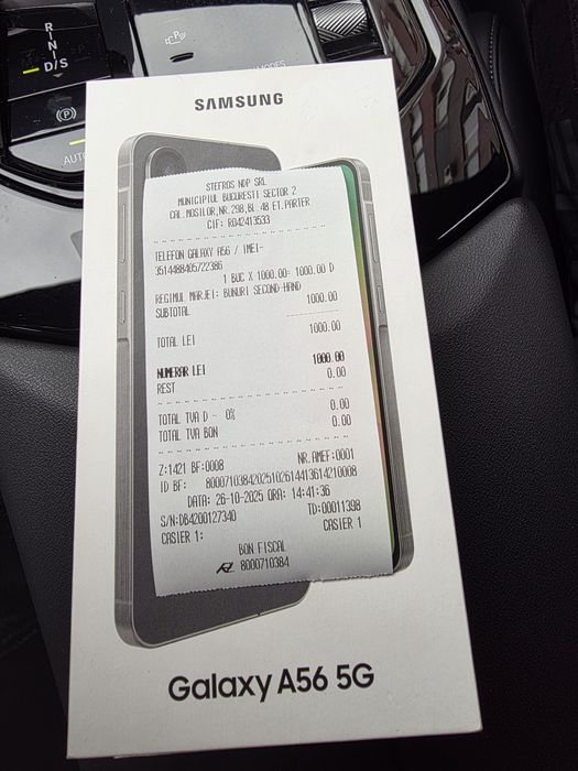 Samsung A56 5G Graphite 256Gb NOU Sigilat Acte 2 ANI GARANȚIE