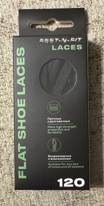 Новые черные шнурки