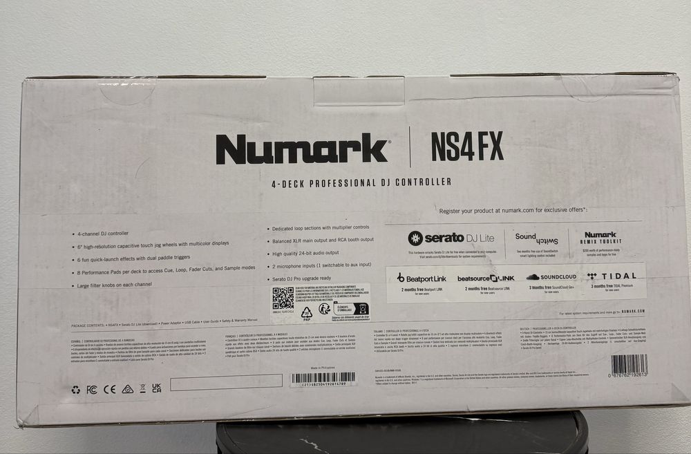 Consolă de DJ cu 4 canale Numark NS4FX Sigilata Oferta M