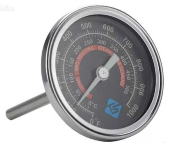 Термометър за грил  барбекю и камина от-20 до+550 
 широкообхватен