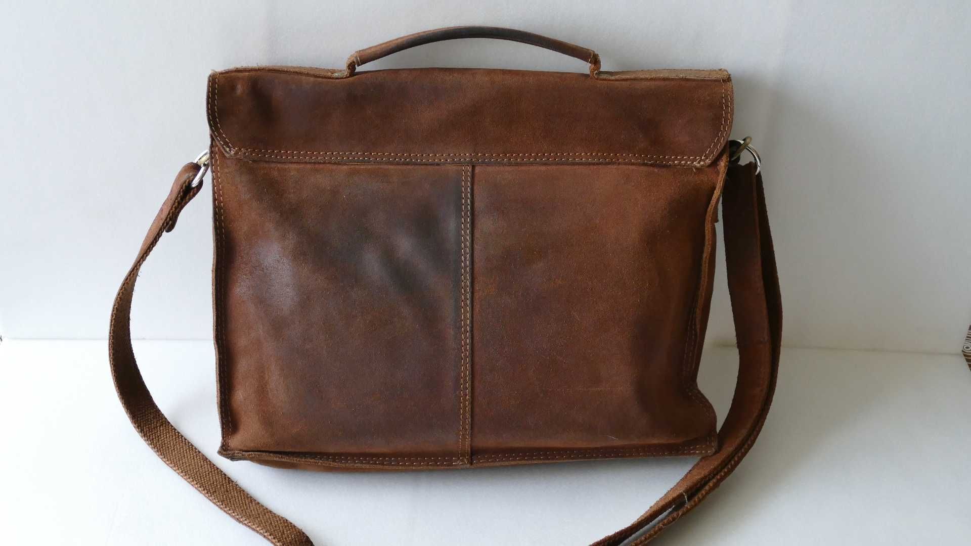Мъжка бизнес чанта от естествена кожа
