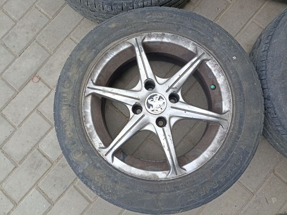 Jante aliaj 4*108 Peugeot anvelope continental 185/65/15