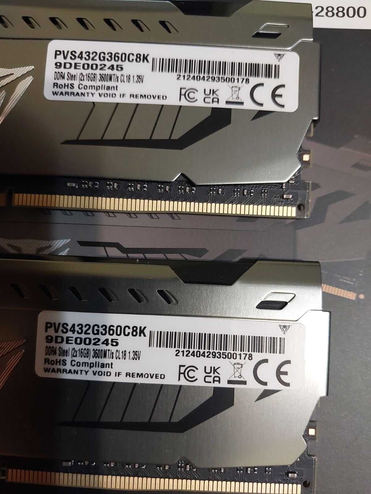 32GB DDR4 - G.Skill Ripjaws, Patriot Viper, 3600Mhz