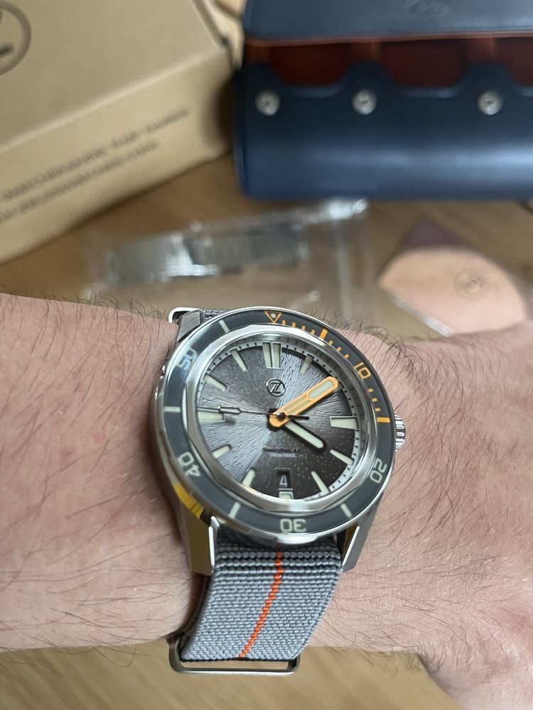 Zelos Swordfish 42mm SS 'Nimbus Grey'