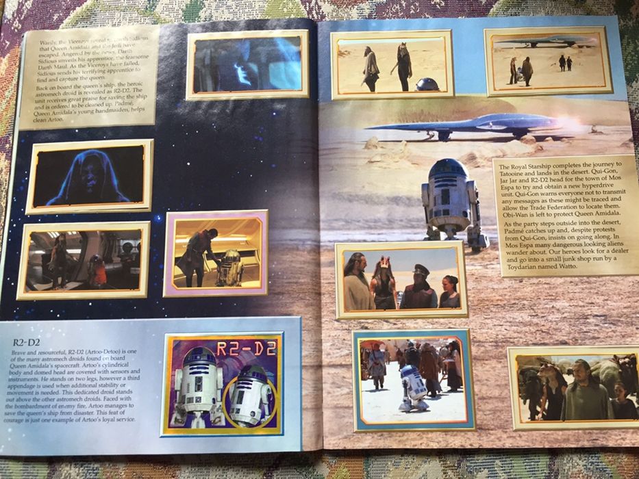 Album complet Star Wars Episode 1 asemanator Panini ( Merlin ) 1999