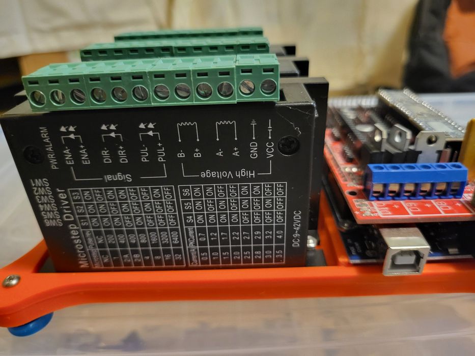 Brat robotic 6 dof tb 6600 driver, stepper motor