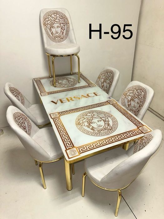 Маса и 6 стола трапезни