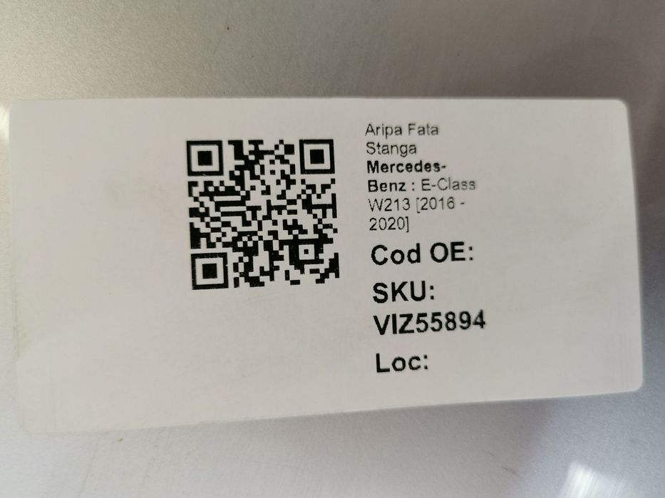 Aripa Fata Stanga Mercedes-Benz  E-Class W213 2016 2017 2018 2019 2020