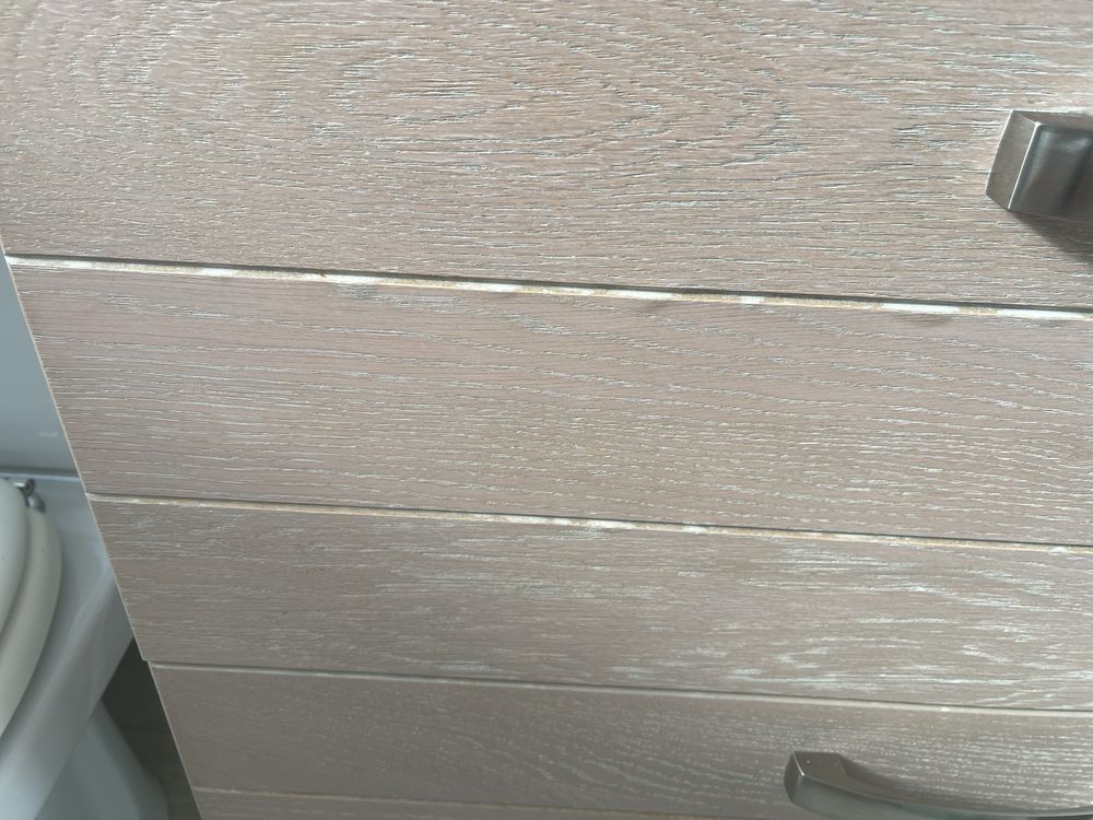 Mobilier baie cu oglinda si bec