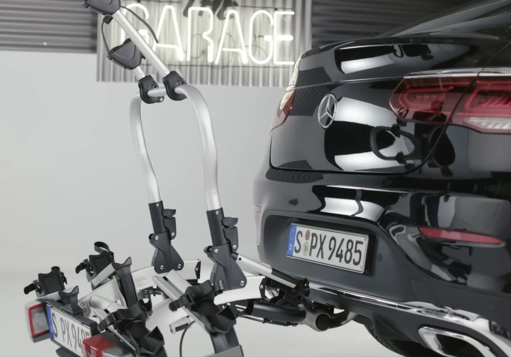 Suport 2 biciclete original Mercedes pentru cui