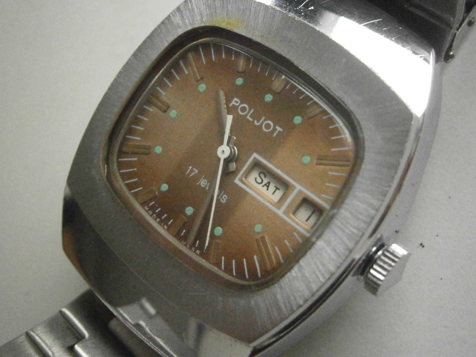 POLJOT, 23 jewels, made in USSR, day-date quickset!