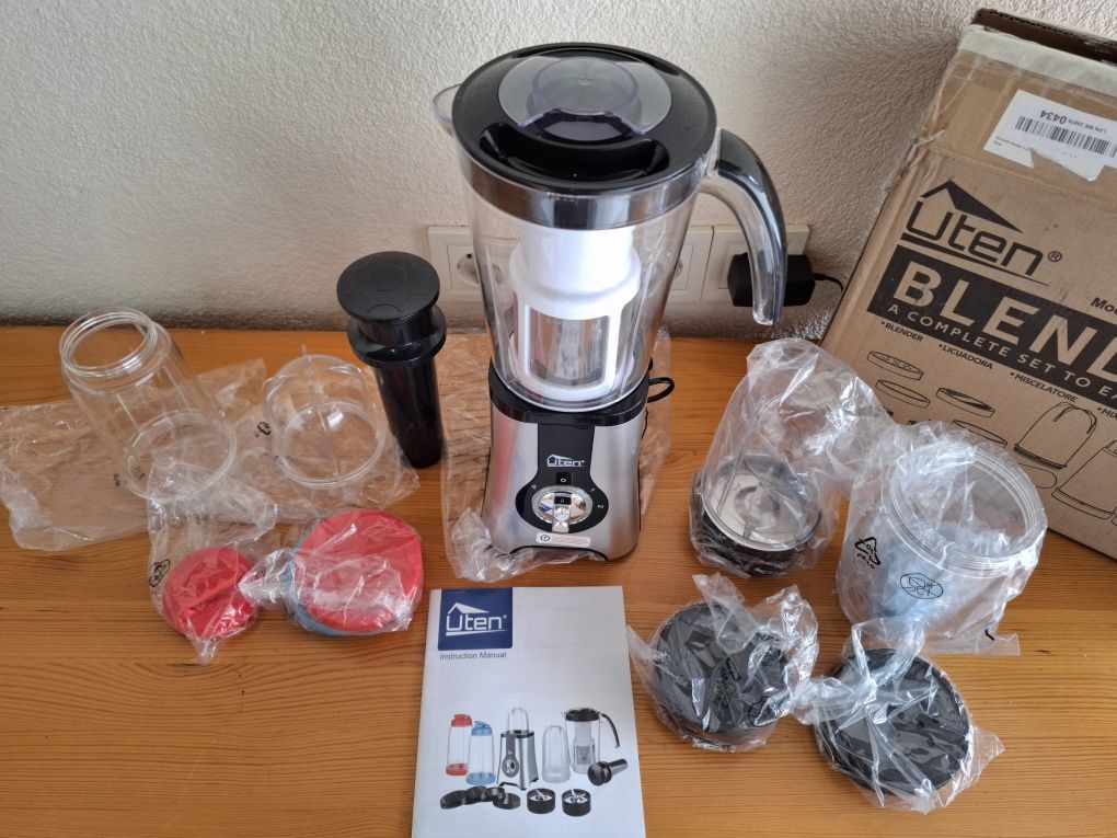 Uten 1.25л,Блендер с кана,смути мейкър,сокоизстисквачка,ice rush,380w