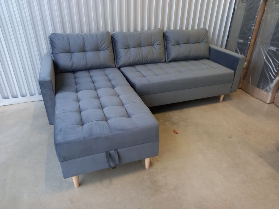 PRODUS NOU Canapea Colțar neextensibil cu taburet calitate Germană !