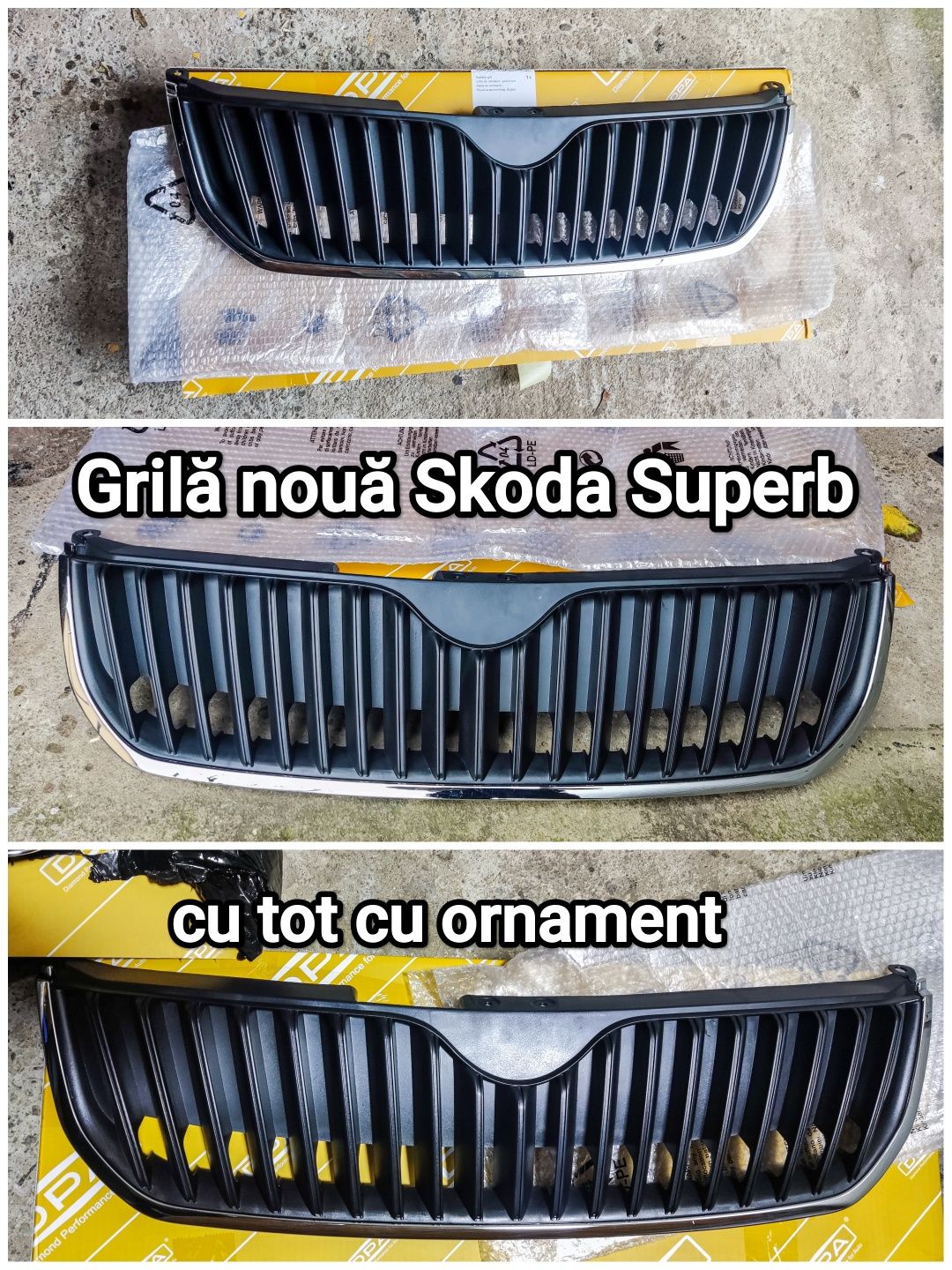 Bara fata spate Grila Skoda Superb 2 Superb II caroserie piese noi dez