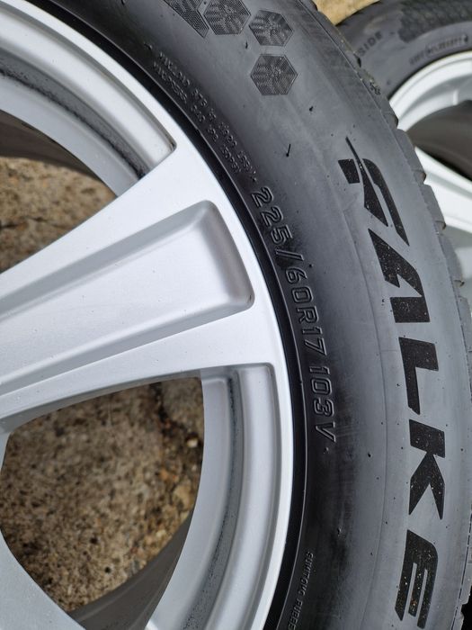 Jante 5x120 Bmw X1 X3 anvelope iarna 225 60 17 Relativ Noi