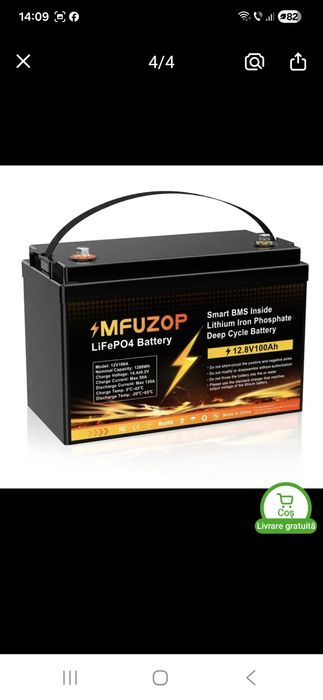 LiFePo4 100 ah 1280 wh