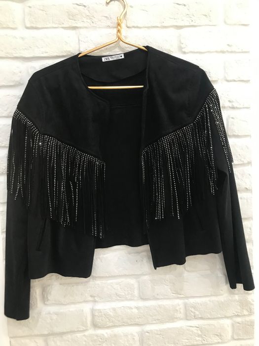 Дамско сако с ресни