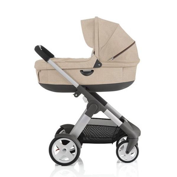 Бебешка комбинирана количка Stokke Crusi Beige с всички аксесоари