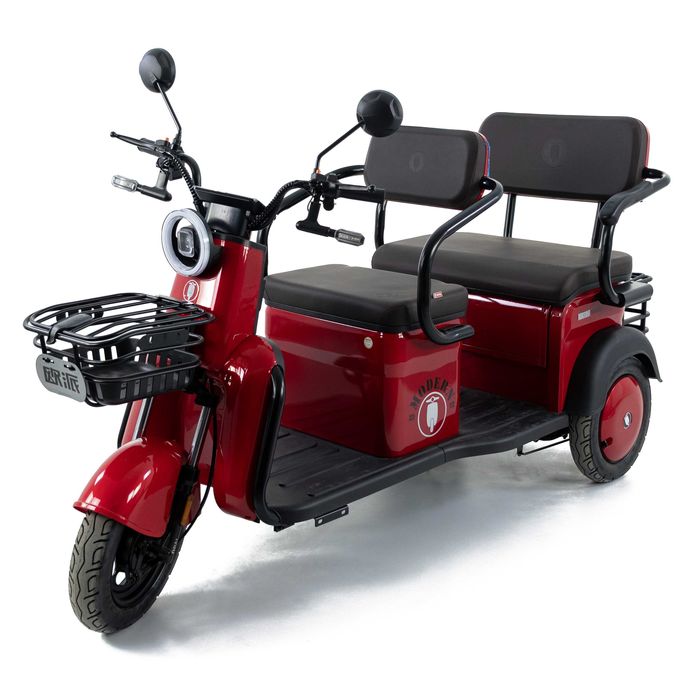 Triciclu Electric Baterii Pb-acid 60V/32Ah; Putere motor 1200W