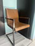 Scaun second-hand maro piele ecologica
