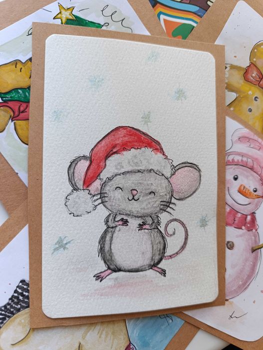 Рисувам по поръчка, картички (Коледа, Рожден ден и др.)