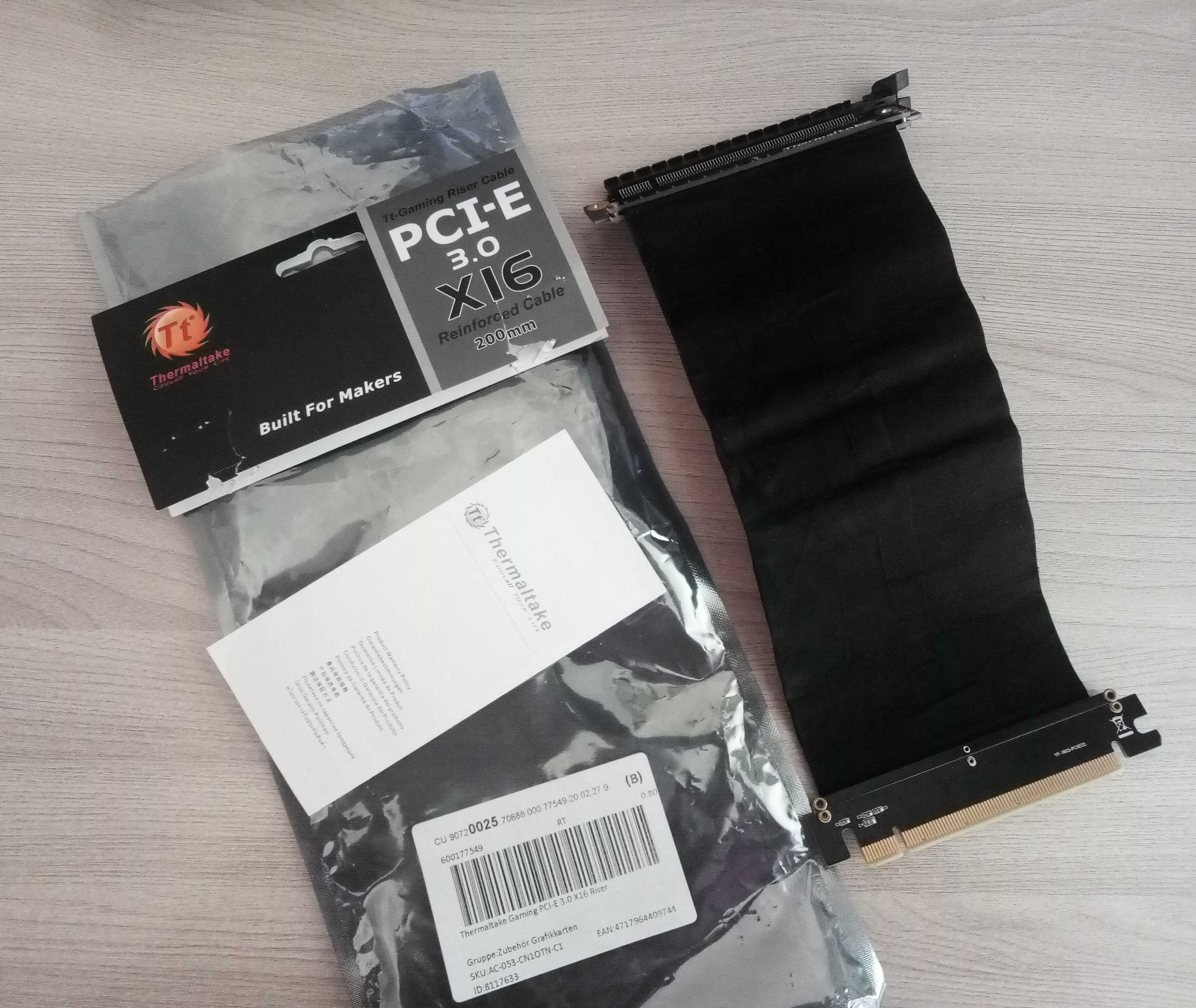 Райзер шлейф Thermaltake PCI-E 3.0 X16