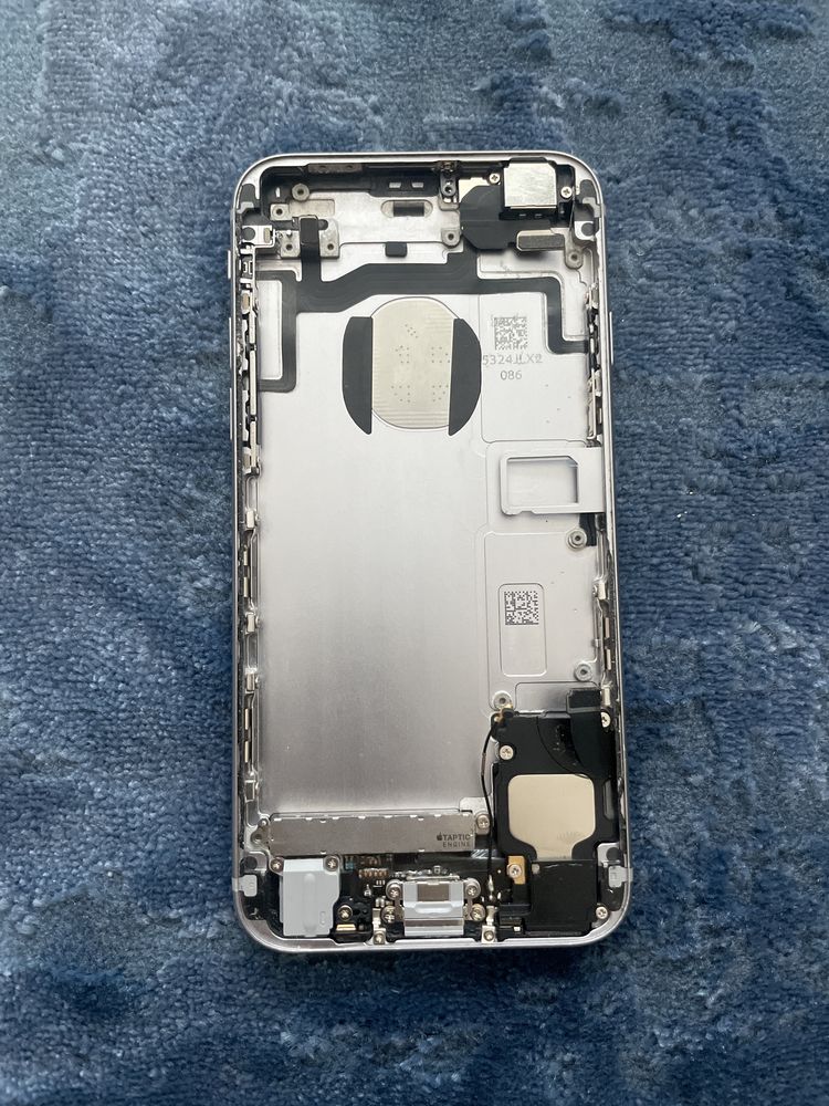 Корпус iPhone 6S  черное серебро