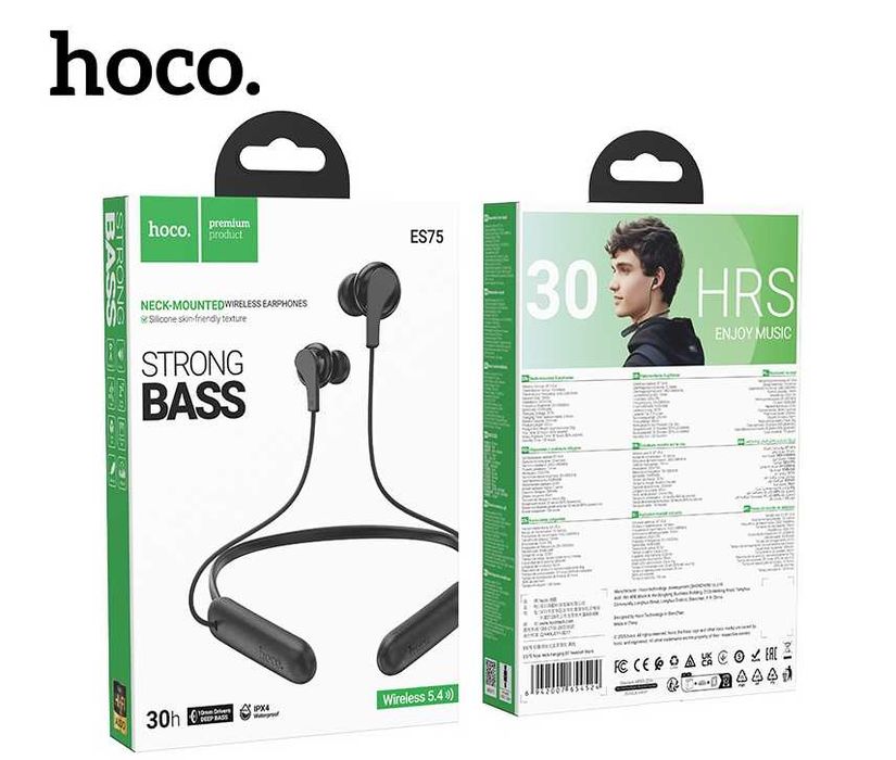 Casti Wireless Hoco Ear Buds Bluetooth 5.4, Neck Holder Multifunction