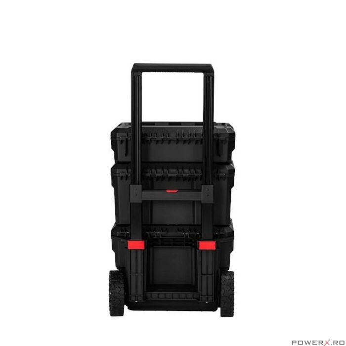 Carucior reglabil cu roti pentru transport, 3 sertare depozitare,