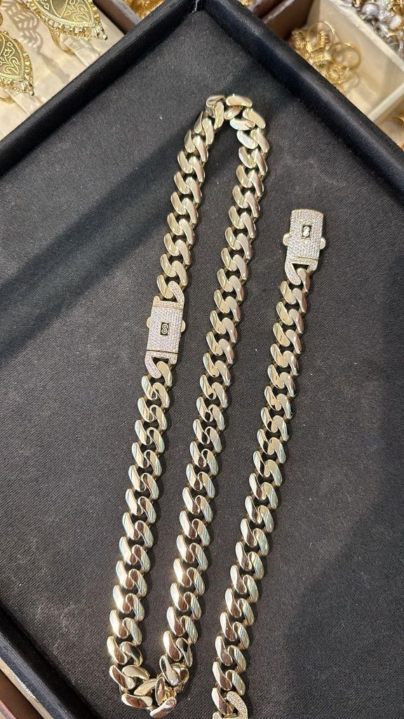 Lant/Bratara Aur 14k Cuban