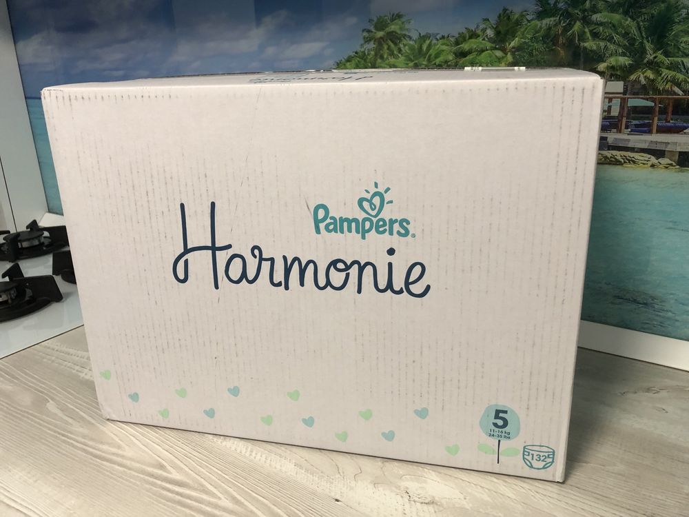 Scutece Pampers Harmonie XXL Box, Marimea 5, 11-16 kg, 132 buc