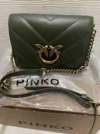 Дамска чанта Pinko 17*8*12см естествена телешка кожа