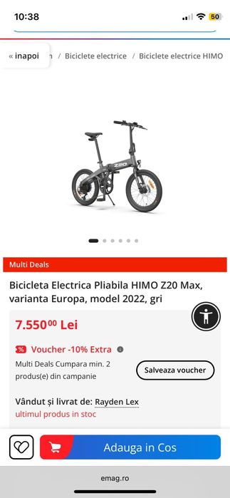 Bicicletă pliabila ,nouă  in cutie