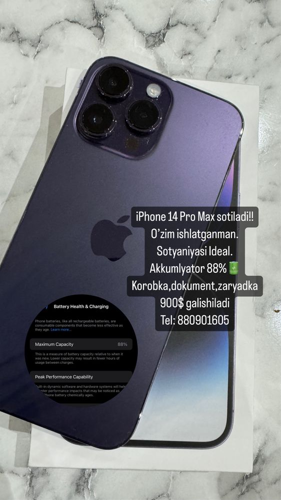 Iphone 14 pro max 256 GB