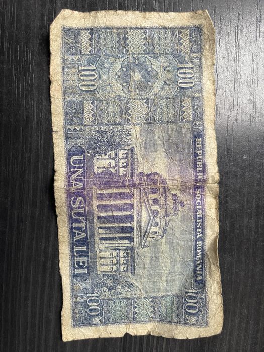 Bacnota 100 lei 1966