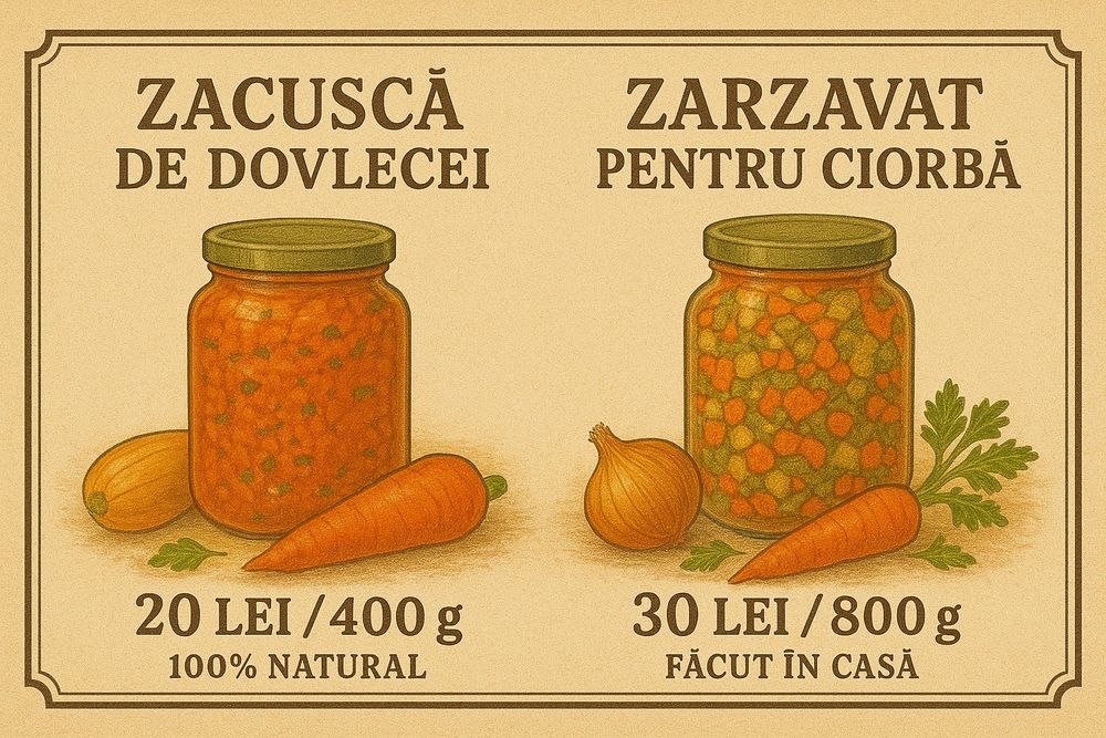 Zacuscă de dovlecei și zarzavat pentru ciorbă