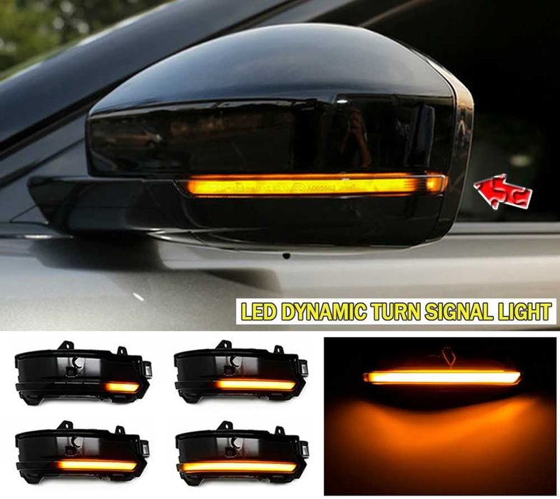 Динамични бягащи мигачи за огледалата за Range Land Rover Discovery