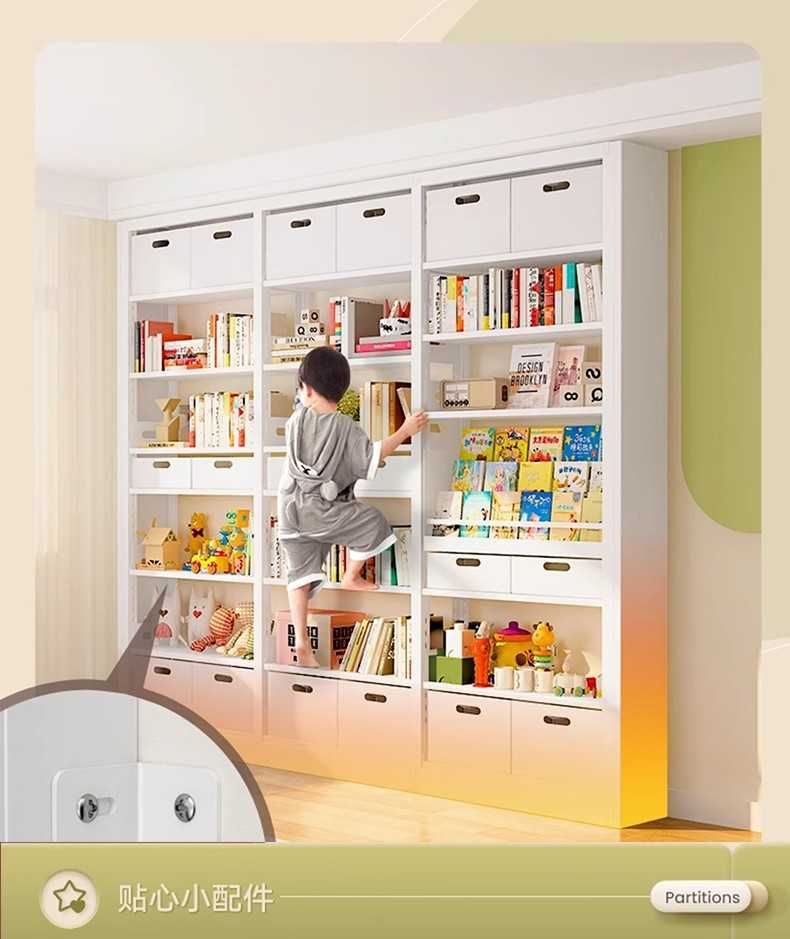 Книжный шкаф из металла, каждая полка выдерживает 70 кг