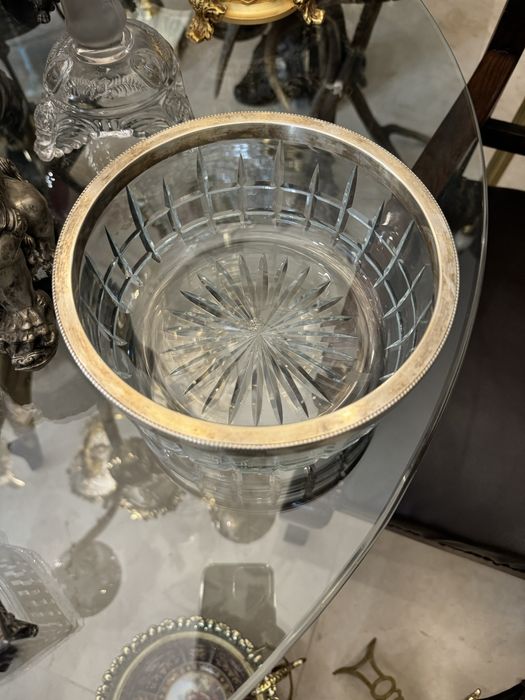 Bol Cristal - montat in Ag- Art Deco