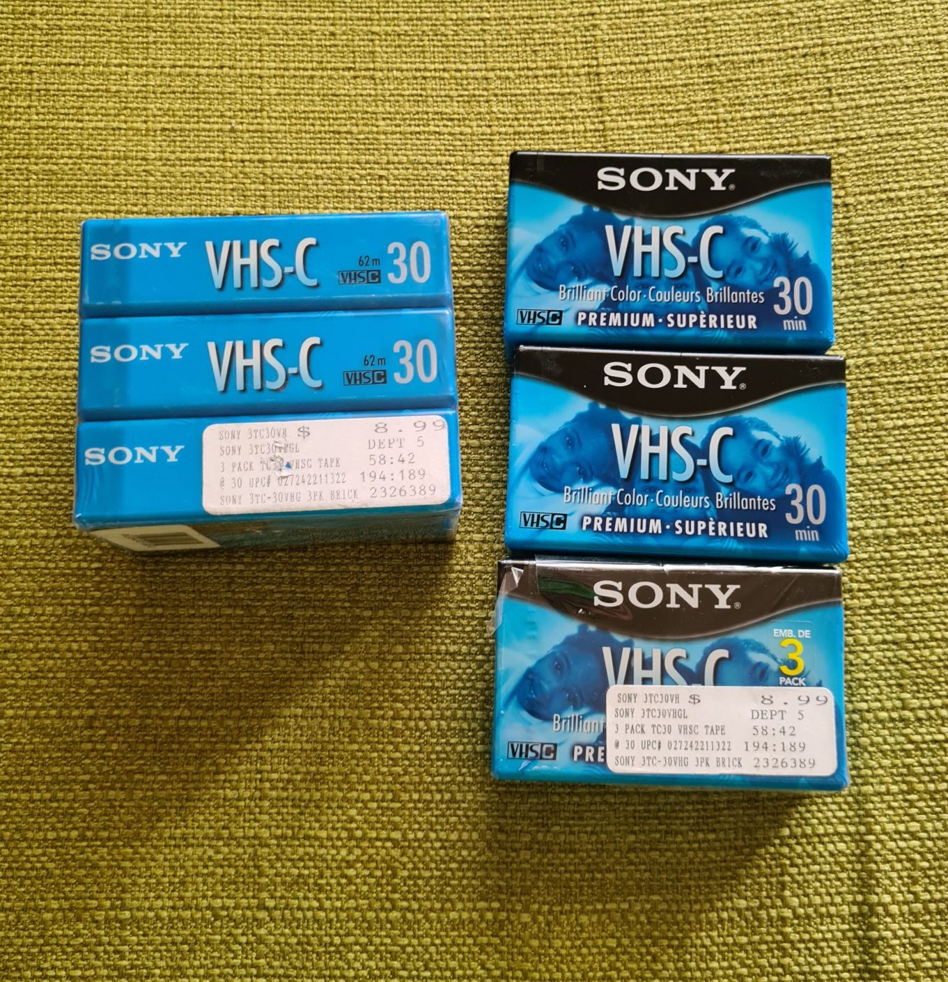 Casete Video Sony VHS-C VHSC VHS C