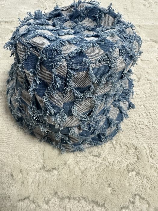 bucket hat albastru denim