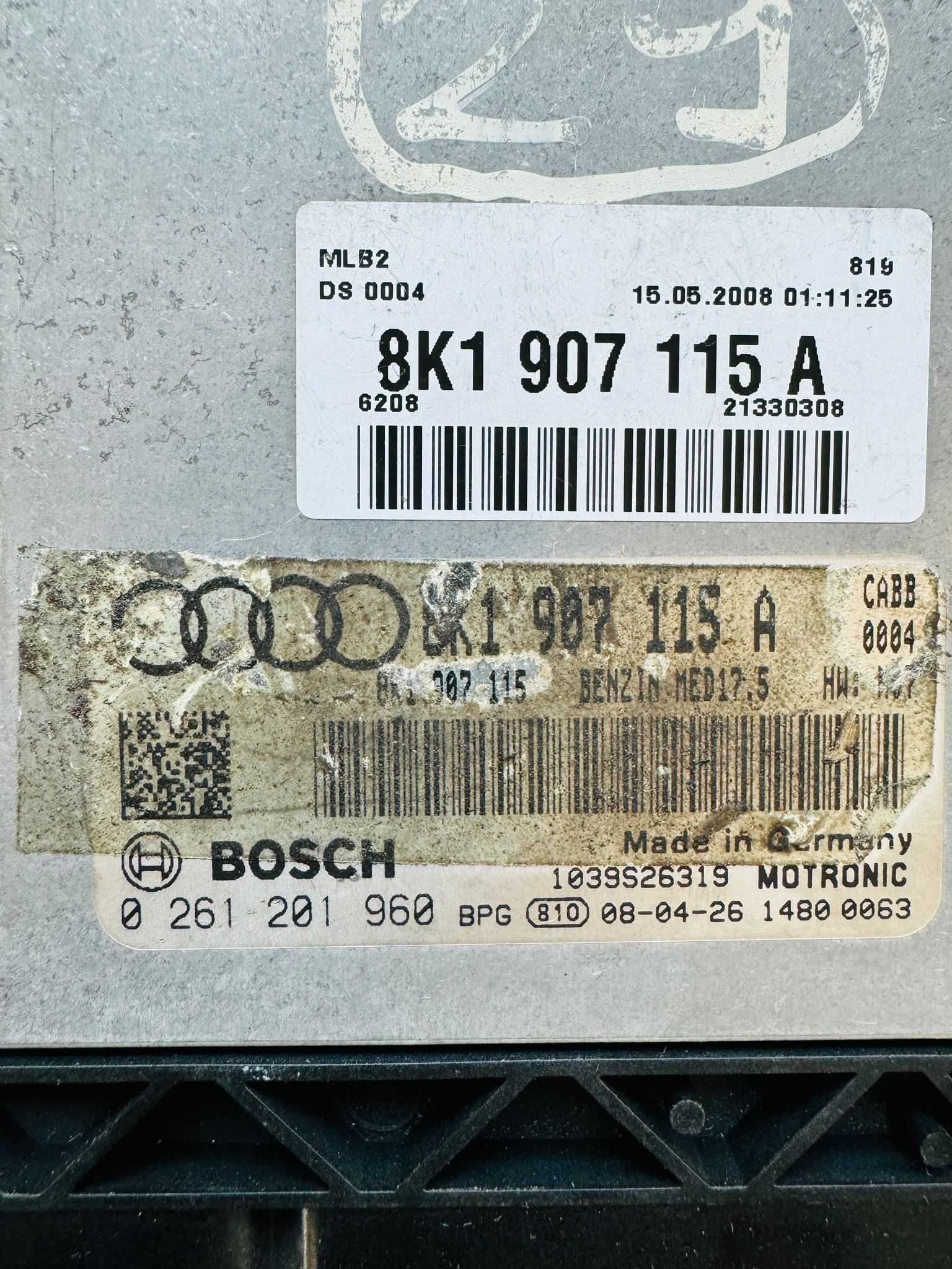 Calculator motor Audi A4 1.8 8K1907115A 0261201960 MED17.5