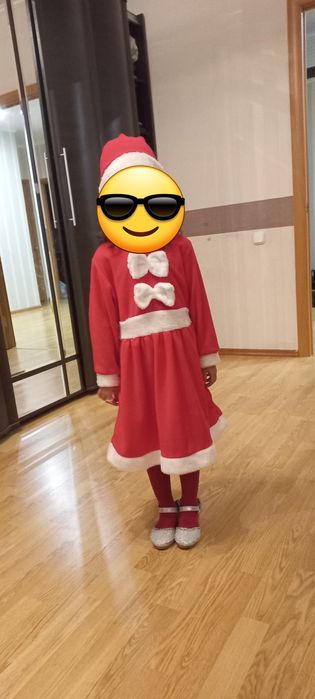 Новогоднии костюм Санта платье