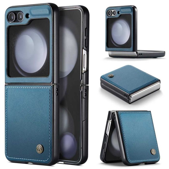 Husa premium lux flip piele+Folie SAMSUNG Galaxy Z Flip7 Flip6 Flip 5