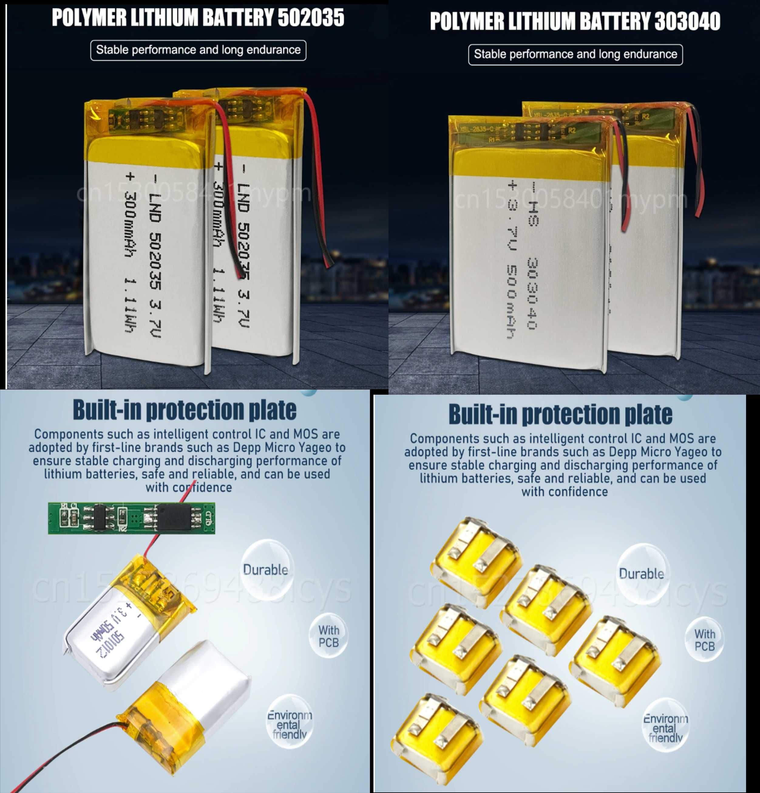 Продам новые Lipo аккумуляторы емкостью до 3500mAh