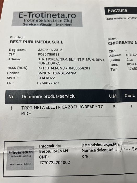 Trotineta electrica Z8 plus