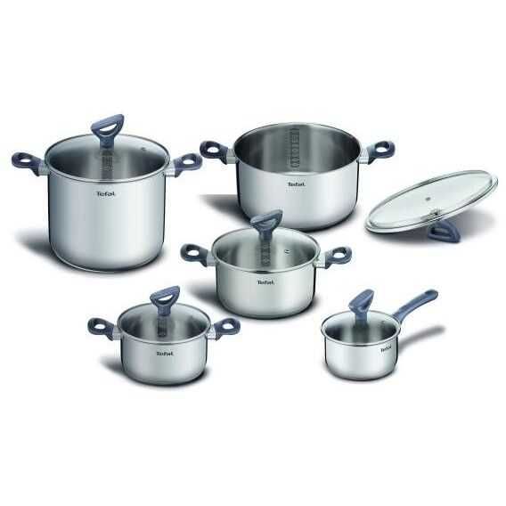 Set Oale Tefal Daily Cook, 10 piese, 16 - 24 cm, 1.5 - 6.4 L, NOU