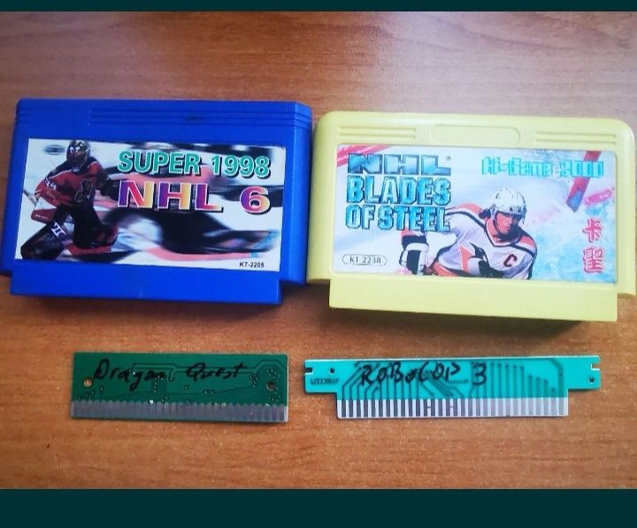 Casete Terminator Sega  Robocop 3 NHL Dragon Quest