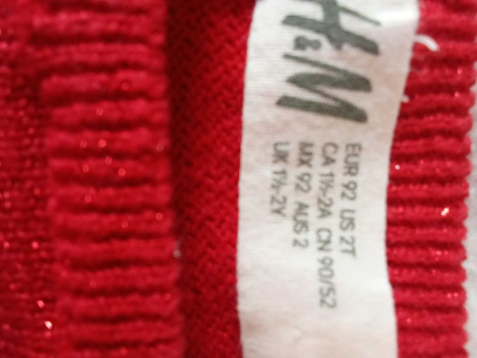 Коледна рокля за момиче 2г.- 5лв.