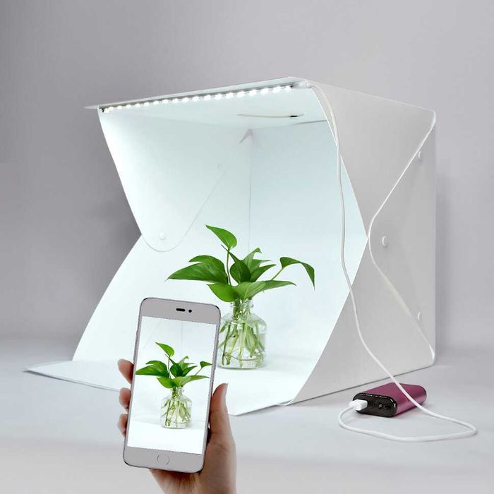 Фотобокс лайтбокс с LED подсветкой для предметной фотосьемки, 30*30